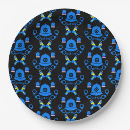 Prato De Papel Presentes E Acessórios Da Polícia Britânica