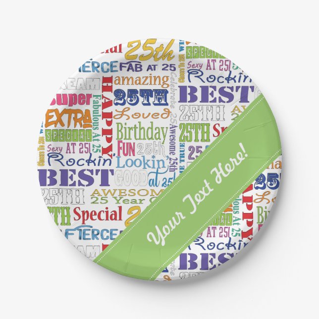 Prato De Papel Presentes originais e do Special 25os da festa de (Frente)