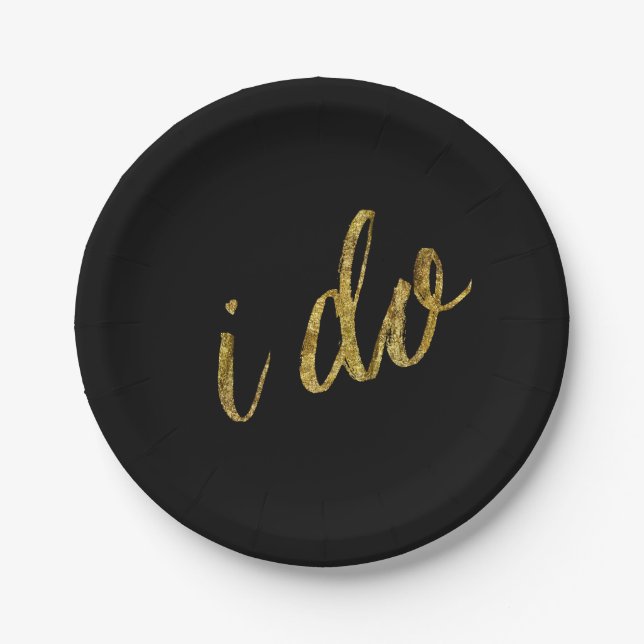Prato De Papel Preto Dourado que faço (Frente)