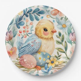 Prato De Papel Primavera Bloom Páscoa 7