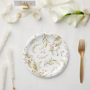 Prato De Papel Primavera Boho Wildflower Pampas Wedding
