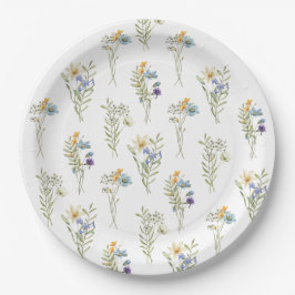 Prato De Papel Primavera de Flor Chá de fraldas