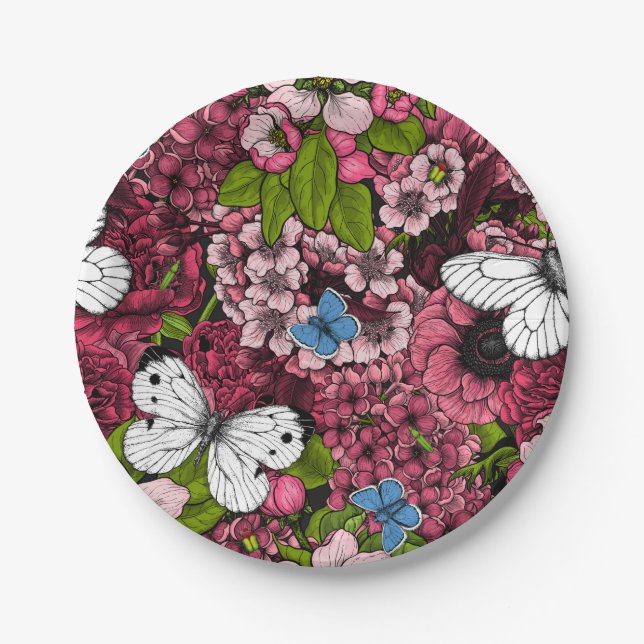 Prato De Papel Primavera jardim 2 (Frente)