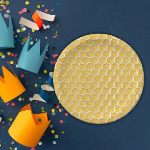 Prato De Papel Primeira Celebração do Bebê do Primeiro Dia Simple