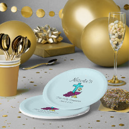 Prato De Papel Primeira Comunhão Personalizada