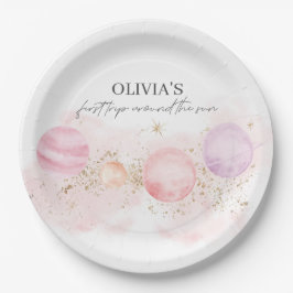 Prato De Papel Primeira viagem em torno das placas de papel de an