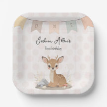 Primeiro Aniversário da Pequena Fawn Florestal