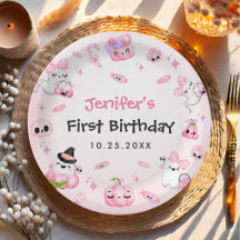 Primeiro aniversario de Dia das Bruxas Ghost Rosa-