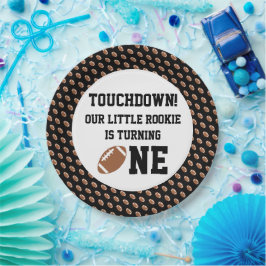 Prato De Papel Primeiro aniversario de futebol