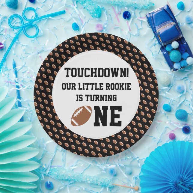 Prato De Papel Primeiro aniversario de futebol (Festa)