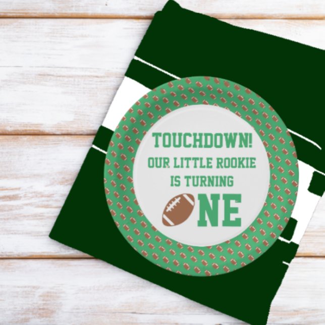 Prato De Papel Primeiro aniversario de futebol (Criador carregado)