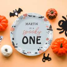 Primeiro aniversario de Menino Moderno Cute Spooky