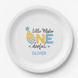 Prato De Papel primeiro aniversário de um bebê maravilhoso