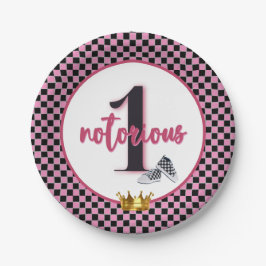 Prato De Papel Primeiro aniversario Hip Hop Notorioso| PINK 90's