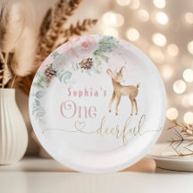 Primeiro aniversário inverno Um veado de aniversár