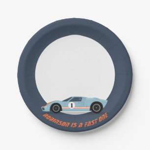 Prato De Papel Primeiro aniversario Rápido Moderno de Carro Race