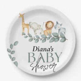 Prato De Papel primeiro aniversario selvagem um, jovem selvagem t