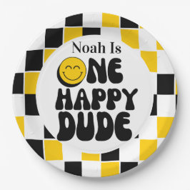 Prato De Papel primeiro aniversario Um Feliz Aniversário Do Cara