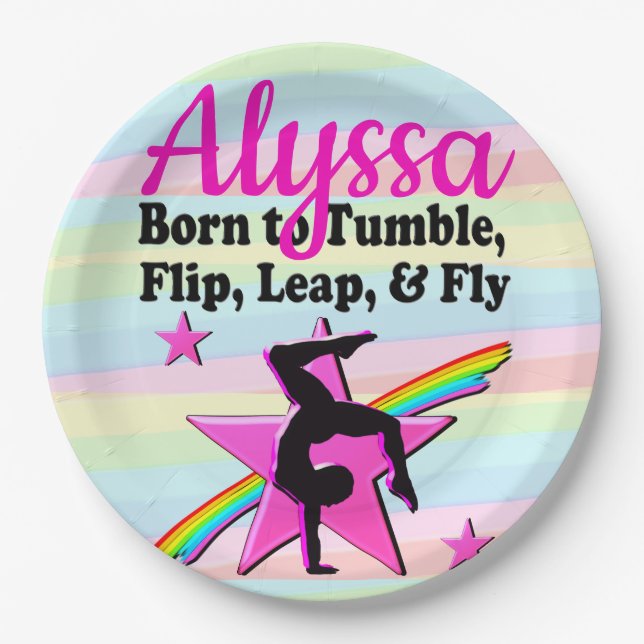 PRATO DE PAPEL PRIMEIRO LUGAR GINÁSTICA (Frente)