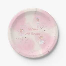 Prato De Papel Princesa Ballerina Birthday Paper Party Plates