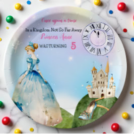 Prato De Papel Princesa Birthday Kids