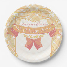 Princesa de aniversário laranja Art Nouveau