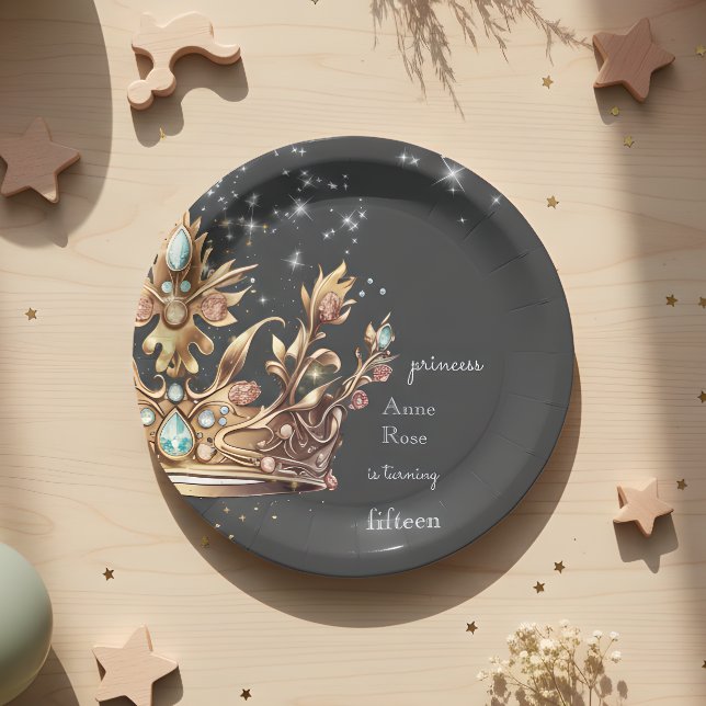 Prato De Papel Princesa Real Birthday (Criador carregado)