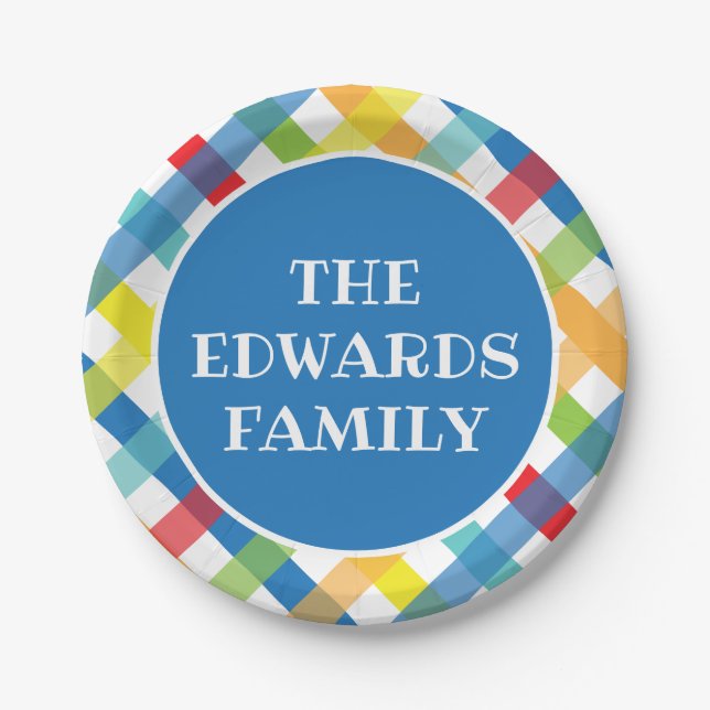 Prato De Papel Principais Crises de Placas Personalizadas (Frente)