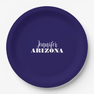 Prato De Papel Profissional elegante moderno minimalista azul esc