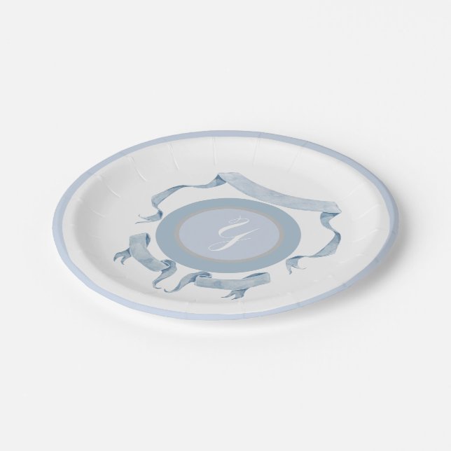 Prato De Papel Protetor de Fitas Azuis de Chinoiserie (Inclinado)