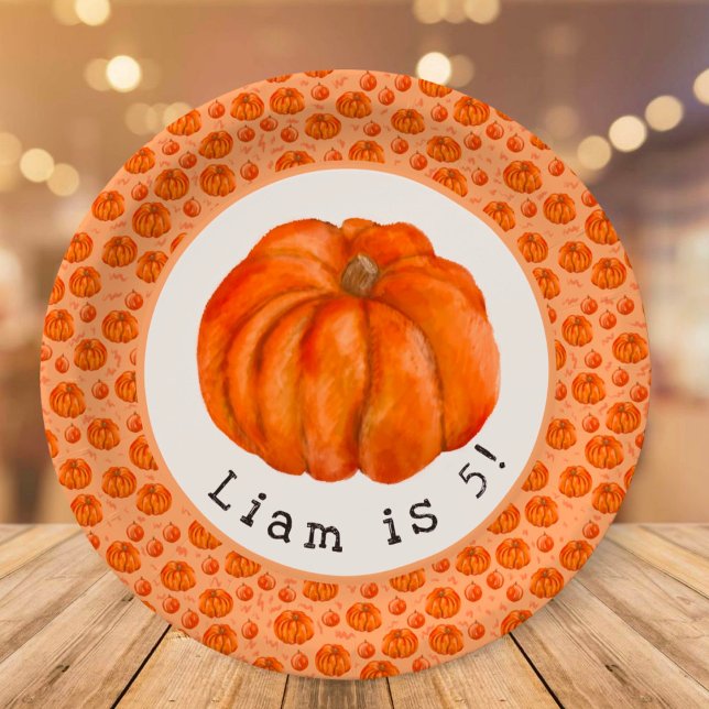 Prato De Papel Pumpkin (Criador carregado)