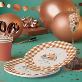 Prato De Papel Pumpkin e especiarias e tudo o que é bom Chá de fr
