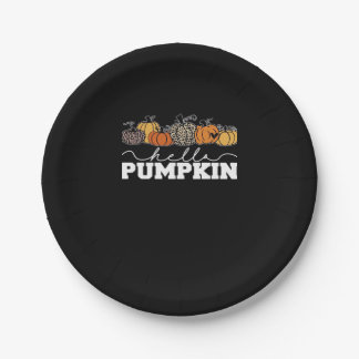 Prato De Papel Pumpkin Leopard Fall Women Fall Cute Autumn Season