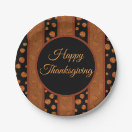 Prato De Papel Pumpkin Paper Plate