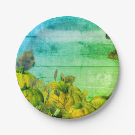 Prato De Papel Pumpkin Patch Paper Plate