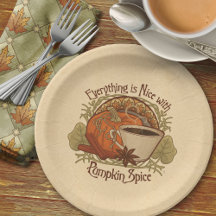 Pumpkin Spice Coffee Party Placas
