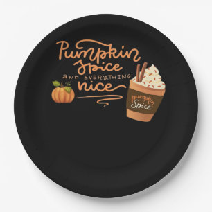 Prato De Papel Pumpkin Spice E Tudo O Que É Bonito É Arte Com Pl