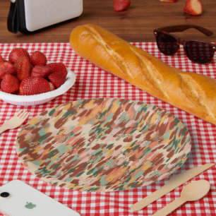 Prato De Papel Pumpkin Spice Standard