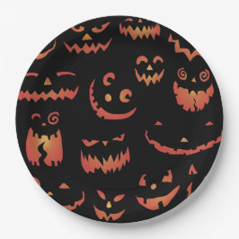 Prato De Papel Pumpkins Brilhando
