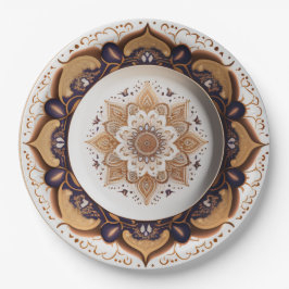 Prato De Papel Purple Boho Chic Porcelain China Design