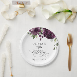 Prato De Papel Purple Flowers, Plum Flowers, Boho, Birthday