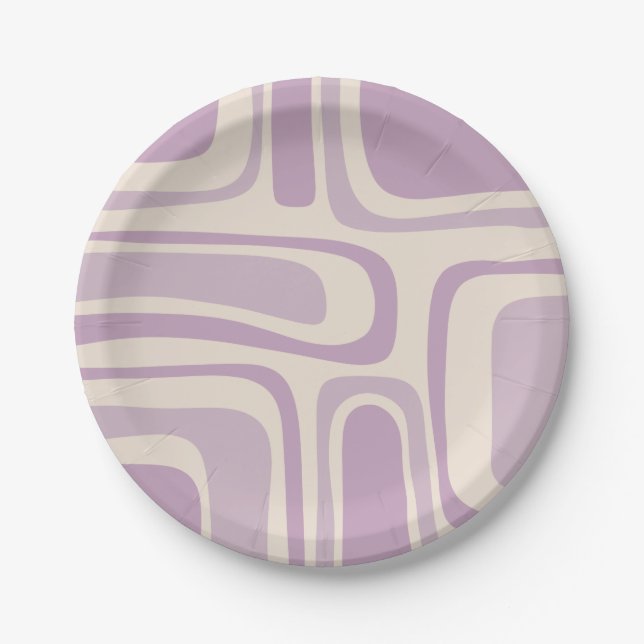 Prato De Papel Púrpura de Abstrato de Meio século de Primavera de (Frente)