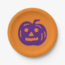 Púrpura e laranja do Halloween ou borra assustador