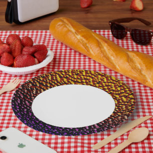 Prato De Papel Quadrados metálicos 4