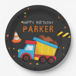 Prato De Papel Quadro de referência de aniversário da construção