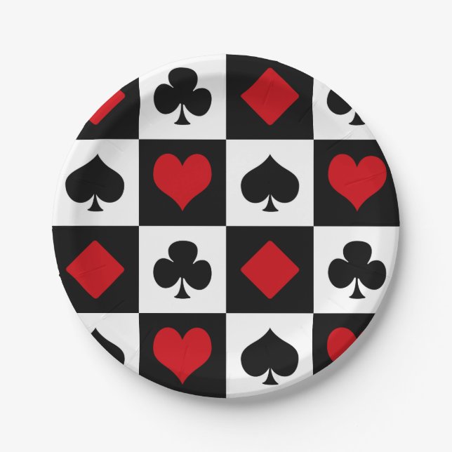 Prato De Papel Quatro naipes de cartão (Frente)