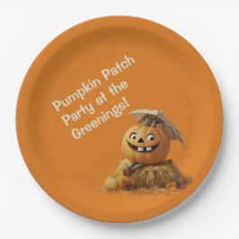 Prato De Papel Queda de Dia das Bruxas Amigável por Criança do Pa