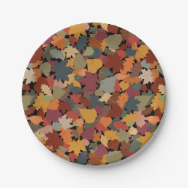 Prato De Papel Queda e folhetos