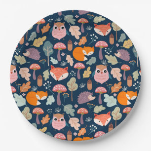 Prato De Papel Queda/Floresta