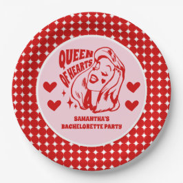 Prato De Papel Queen of Hearts Bachelorette Party